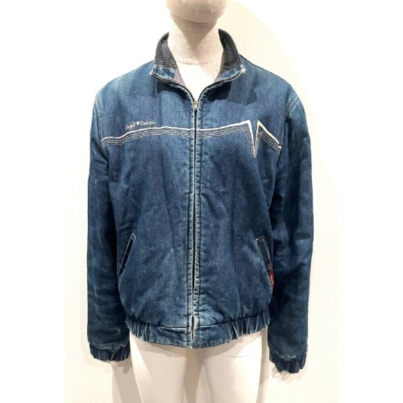 SERGIO VALENTE CHAMBRAY DENIM EMBROIDERED JACKET - Picture 1 of 14